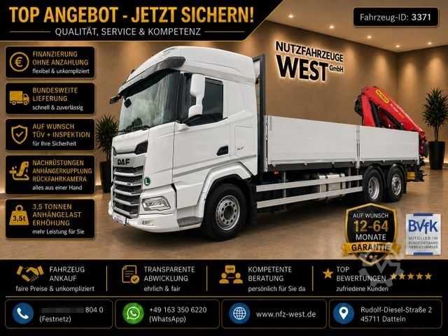 Kuorma-autoon asennettu nosturi DAF XF 480 *Kran Palfinger PK 24.001 SLD 5+Funk*