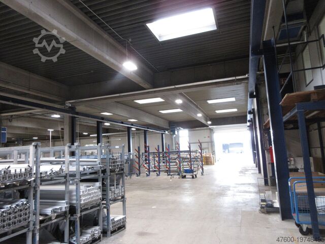 Kranhimmel Hallenkran Kranbahn Stahlbau Demag Portalkran Brückenkran + Stahlbau Kran Seilzug 2,5t 2500Kg L 44m x B 11,2m