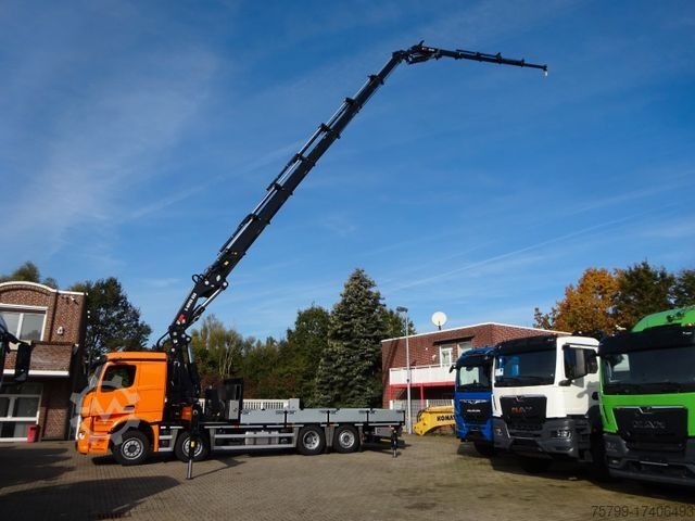 Lastebilmontert kran MERCEDES-BENZ 3751 Arocs Pritsche + HIAB 858 + JIB 8x2