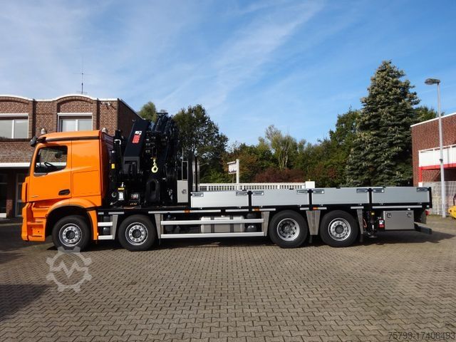 Lastebilmontert kran MERCEDES-BENZ 3751 Arocs Pritsche + HIAB 858 + JIB 8x2