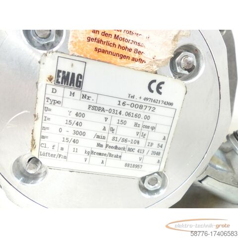 Mesin  Emag FSDPA-0314.06160.00 Antriebsspindel SN: 16-008772