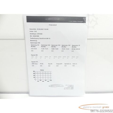 Componente Heidenhain UVR 140D ID: 728 253-01 SN: 39240185B im Austausch (Exchange)