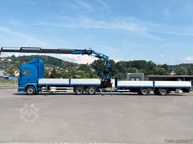 Crane yang terpasang pada truk SCANIA R 450 * FASSI F365 RA + FUNK + Anhänger*TOP