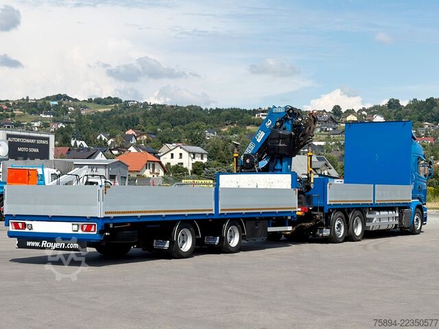 Crane yang terpasang pada truk SCANIA R 450 * FASSI F365 RA + FUNK + Anhänger*TOP