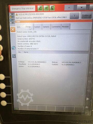 Robot industrial KUKA KR 210 R2700 extra