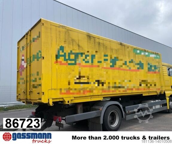 Wissellaadbak vrachtwagen Wechselbrücke Koffer mit Flügeltüren