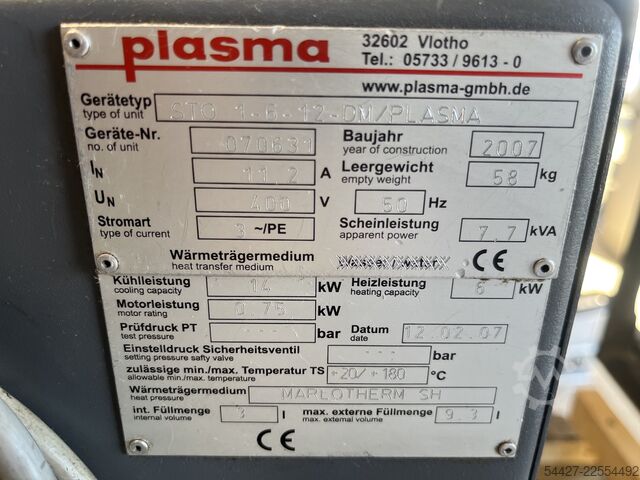 Unidade de controlo de temperatura Plasma STO 1-6-12-DM