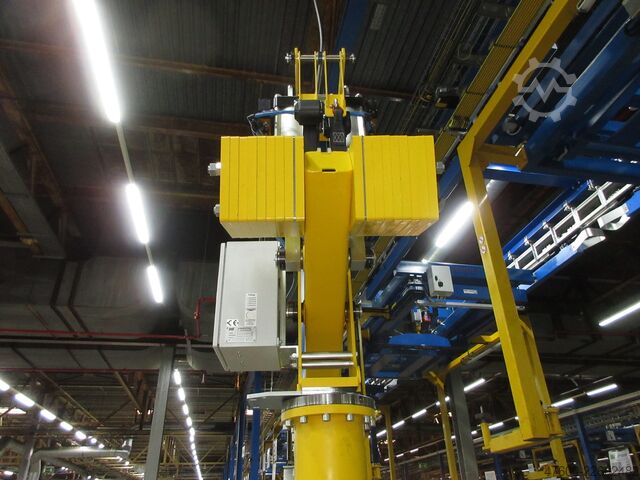 Manipulator alat penanganan alat bantu angkat IHF Jungenthal Manipulator Knickarm 75KG Pneumatik Manipulator Vector 180 L 3,5m