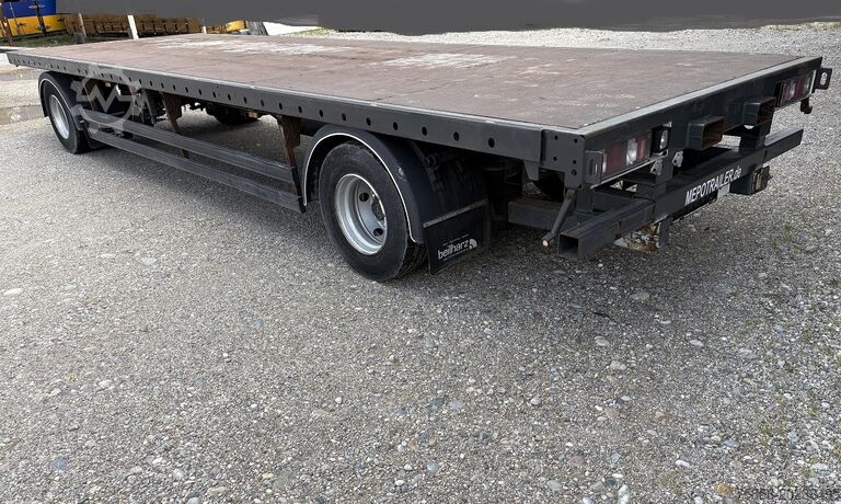 Remorcă cu platformă deschisă WEB Trailer Plattformanhänger 7950 mm STROH