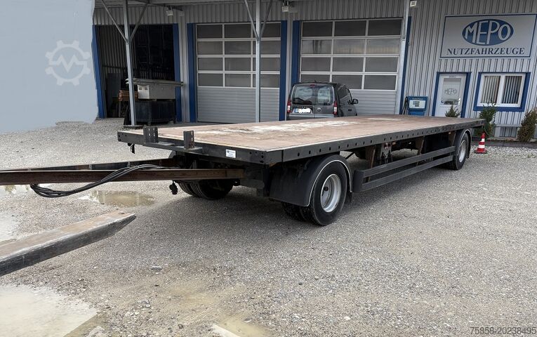 Remorcă cu platformă deschisă WEB Trailer Plattformanhänger 7950 mm STROH