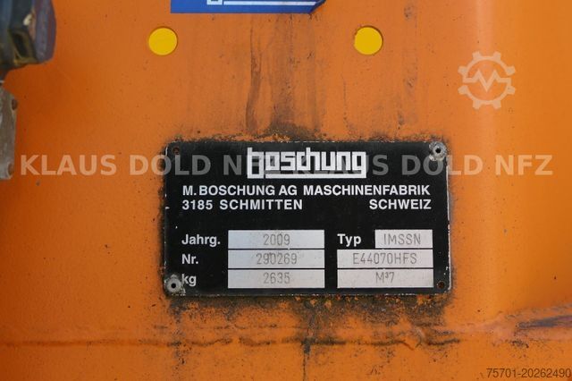 Camion benne à bras amovible Boschung Salzstreu Wechselaufbau