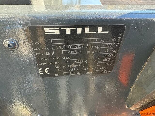 VS-22086 Electric Triplex Forklift Still R20-16 Fork Spreader STILL RX20-16