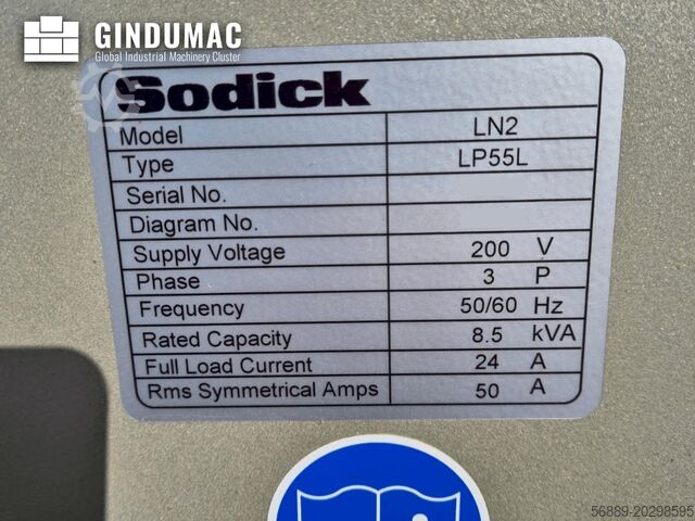 آلة الغمر بالقالب EDM Sodick AD 55 L