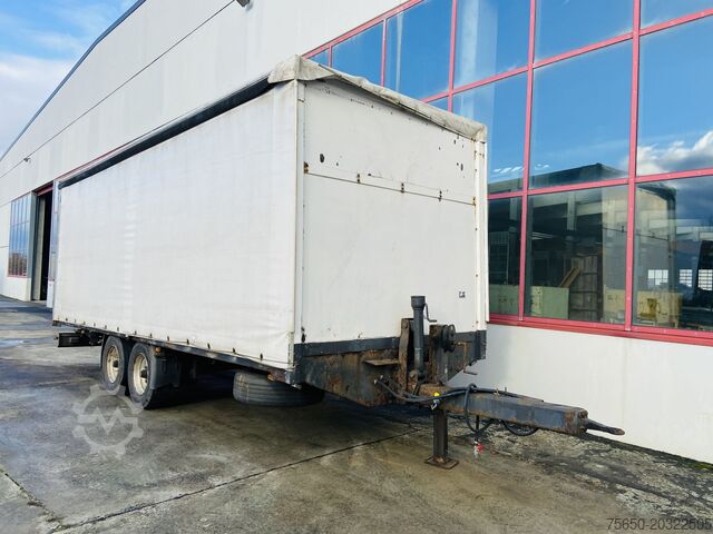Remorcă deschisă cu prelată Obermaier OS2-L105L  Tandemplanenanhänger