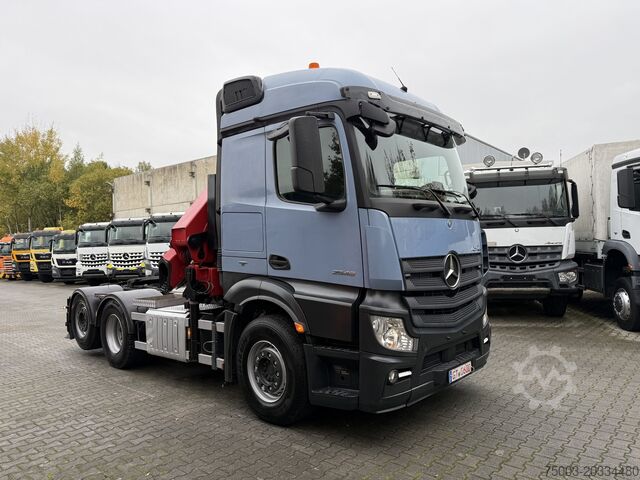 Φορτηγό βαρέως τύπου Mercedes-Benz Actros 2548 LS 6X2 Kran HMF 3220 bis 16 Meter