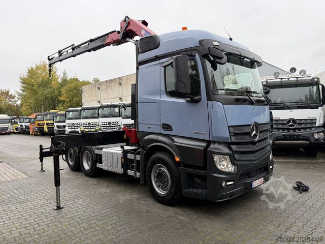 Φορτηγό βαρέως τύπου Mercedes-Benz Actros 2548 LS 6X2 Kran HMF 3220 bis 16 Meter