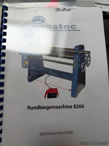 Máquina curvadora de chapas / máquina roladora de chapas Nosstec 8266