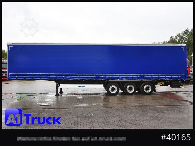 Semi-reboque aberto com lona KRONE Tautliner, Lenkachse, Coimulde, Ice Protect, TÜV 09/2026