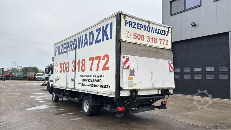 Box body Mercedes-Benz SK 814 (MANUAL PUMP / STEEL SUSPENSION)