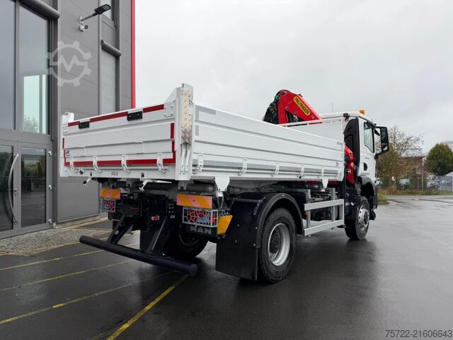 3-sided tipper MAN TGM 18.320 4x4 3-Seiten Krankipper PALFINGER