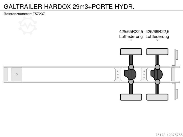 Other GALTRAILER HARDOX 29m3 PORTE HYDR.