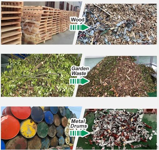 เครื่องย่อยไม้ รีไซเคิลพลาสติก Double-Shaft Shredder For Recycling waste tire, wood,root,metal