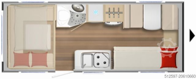 Caravan BÜRSTNER Premio Plus 510 TK Mover, Klima, Vorzelt