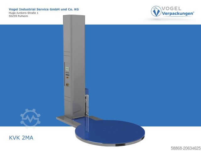 Puoliautomaattinen kuormalavapakkaus KVK 2 MA - 2t - 1650 Teller - 2400 Höhe