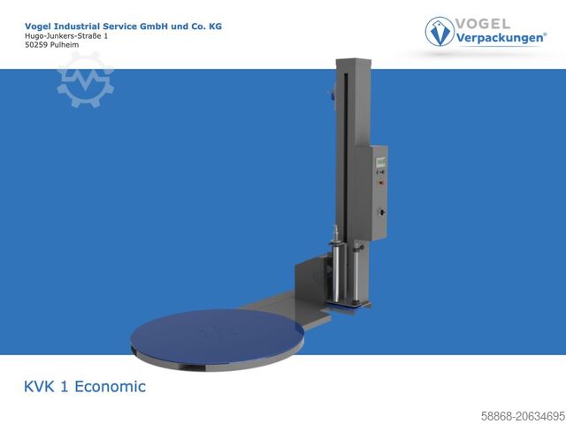Embaladora de paletes semi-automática  KVK 1 Economic Drehteller 2250 mm Höhe