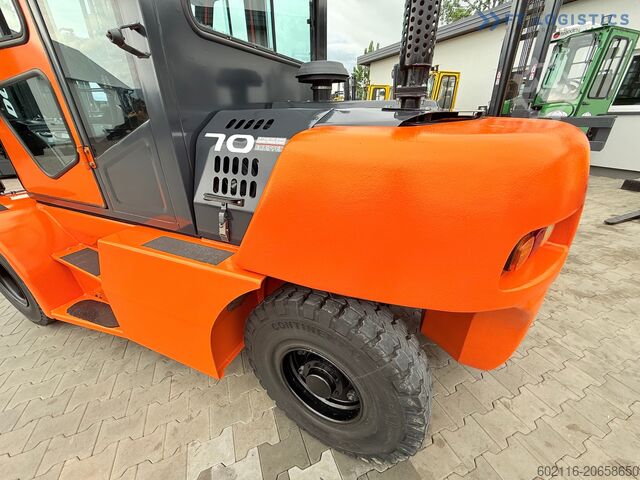 Chariot élévateur quatre roues DOOSAN 70 / DUPLEX / FORK 2500MM / POSITIONER