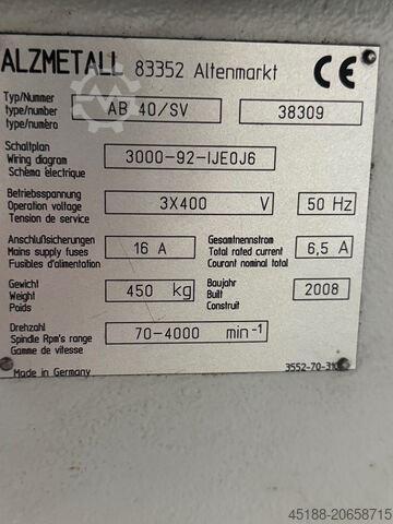 Säulenbohrmaschine Alzmetall AB 40/SV