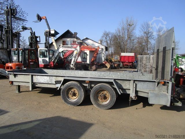 Schwerlastanhänger Müller Tandemanhänger mit 8 Ton. NL mit Rampe
