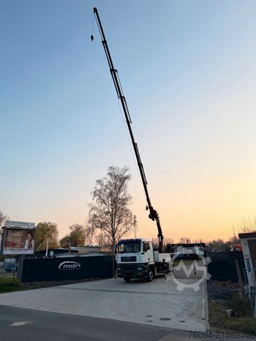 LKW mit Pritsche (offen) MAN TGA 18.350 4x2 Pritsche KRAN 26m FUNK Seilwinde
