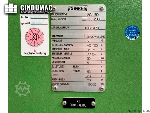 Hydraulic Press Dunkes HZS 160