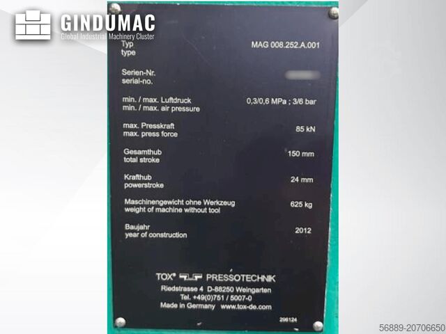 Hydraulic Press TOX MAG 008.261.A.001