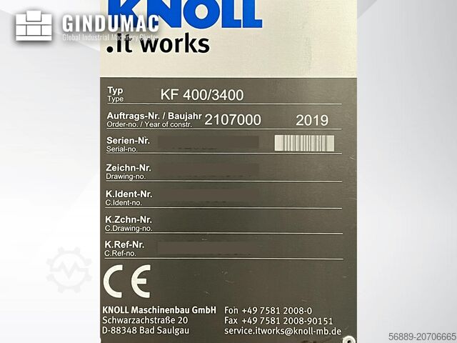 Verktygsmaskiner KNOLL KF 400/3400