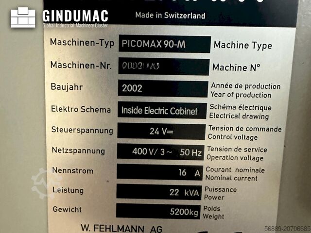 Vertikala Fleroperationsmaskiner FEHLMANN Picomax 90-M