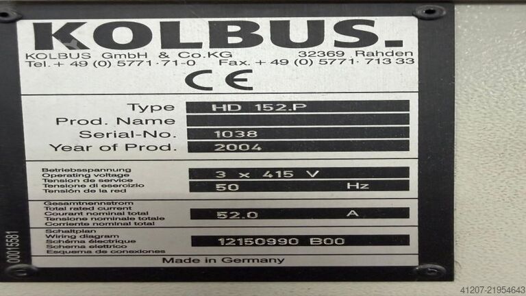 三刀修剪器 Kolbus HD 152P three knife trimmer