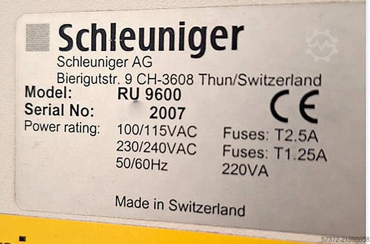 Cut to Length and Stripping Machine Schleuniger MS 9600/RU 9600/PF 4600