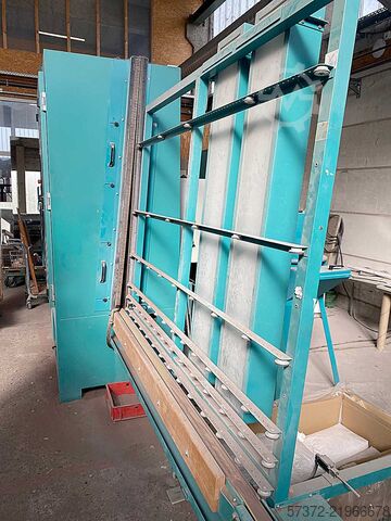 Vertical Glass Sandblasting Machine MHG Strahlanlagen GmbH Glasmaster 1500 Automatik