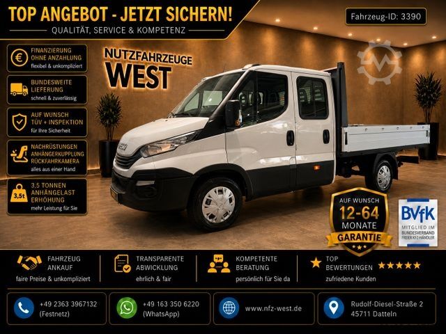 Xe bán tải van IVECO Daily 35S12 DoKa Pritsche*AHK=3.500Kg*1.Hand*