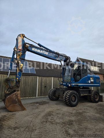 Mobile excavator KOMATSU PW180-7EO