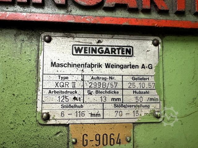 ексцентрична преса WEINGARTEN XQR II