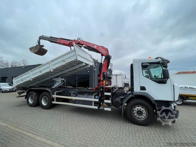 Autožeriav RENAULT Premium Lander 310.26 6x4 Kipper /Kran