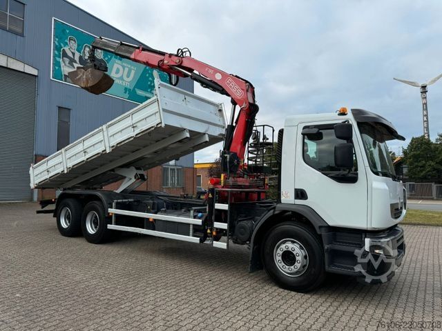 Autožeriav RENAULT Premium Lander 310.26 6x4 Kipper /Kran
