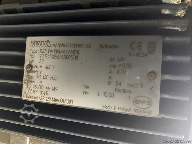 Przenośnik taśmowy, taśmociąg 3-częściowy van der Lande Pneumatic Energy