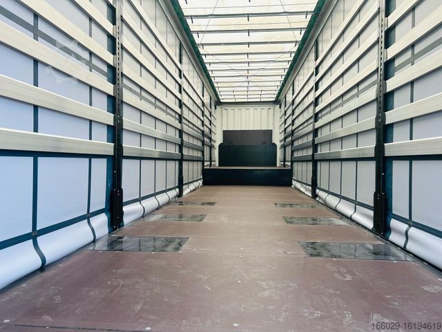 Ανοιχτό ημιρυμουλκούμενο με μουσαμά KRONE SDP 27 Stufensattel Auflieger mit Spreizheck