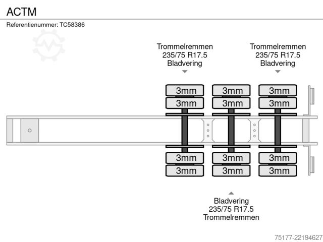 Semi-remorque surbaissée ACTM 