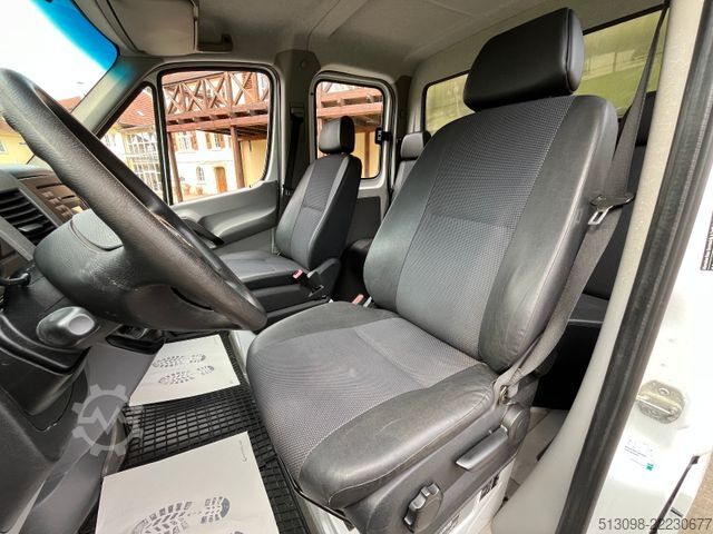 Curtain sider van MERCEDES-BENZ SPRINTER DoKa PRITSCHE+PLANE HECKA. TEMP KLIMA