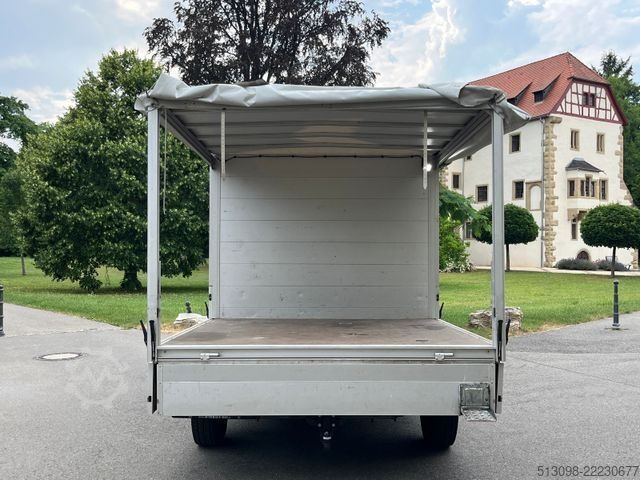 Curtain sider van MERCEDES-BENZ SPRINTER DoKa PRITSCHE+PLANE HECKA. TEMP KLIMA